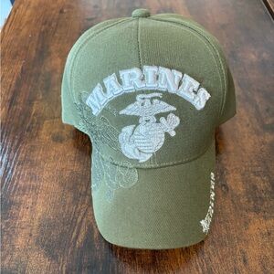 Green Marines Embroidered Cap
